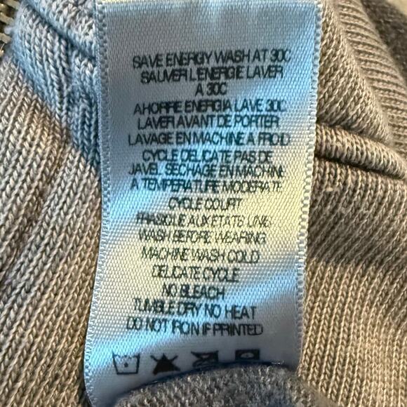 Soulcycle Zip-Up Sweatshirt Lightweight Hoodie Womens Size XS Grey & White - Picture 6 of 8